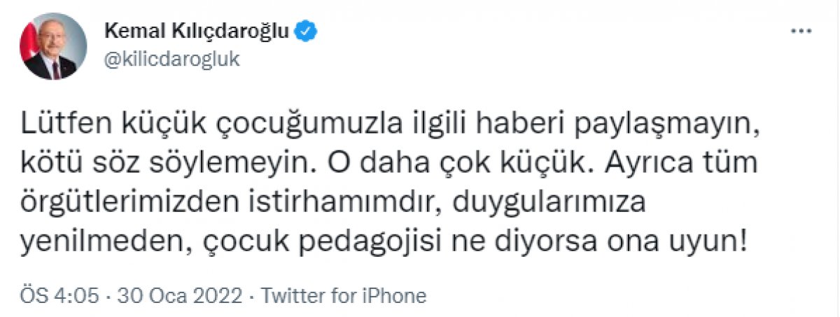 Kılıçdaroğlu ve İmamoğlu ndan Trabzonlu çocuk hakkında açıklama #1