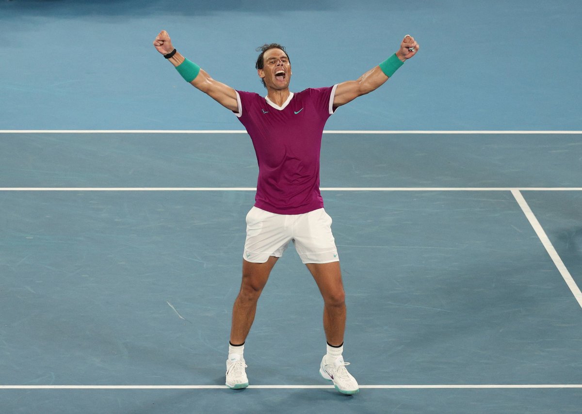 Avustralya Açık ta şampiyon Rafael Nadal #1
