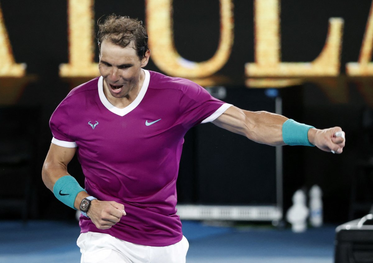 Avustralya Açık ta şampiyon Rafael Nadal #3