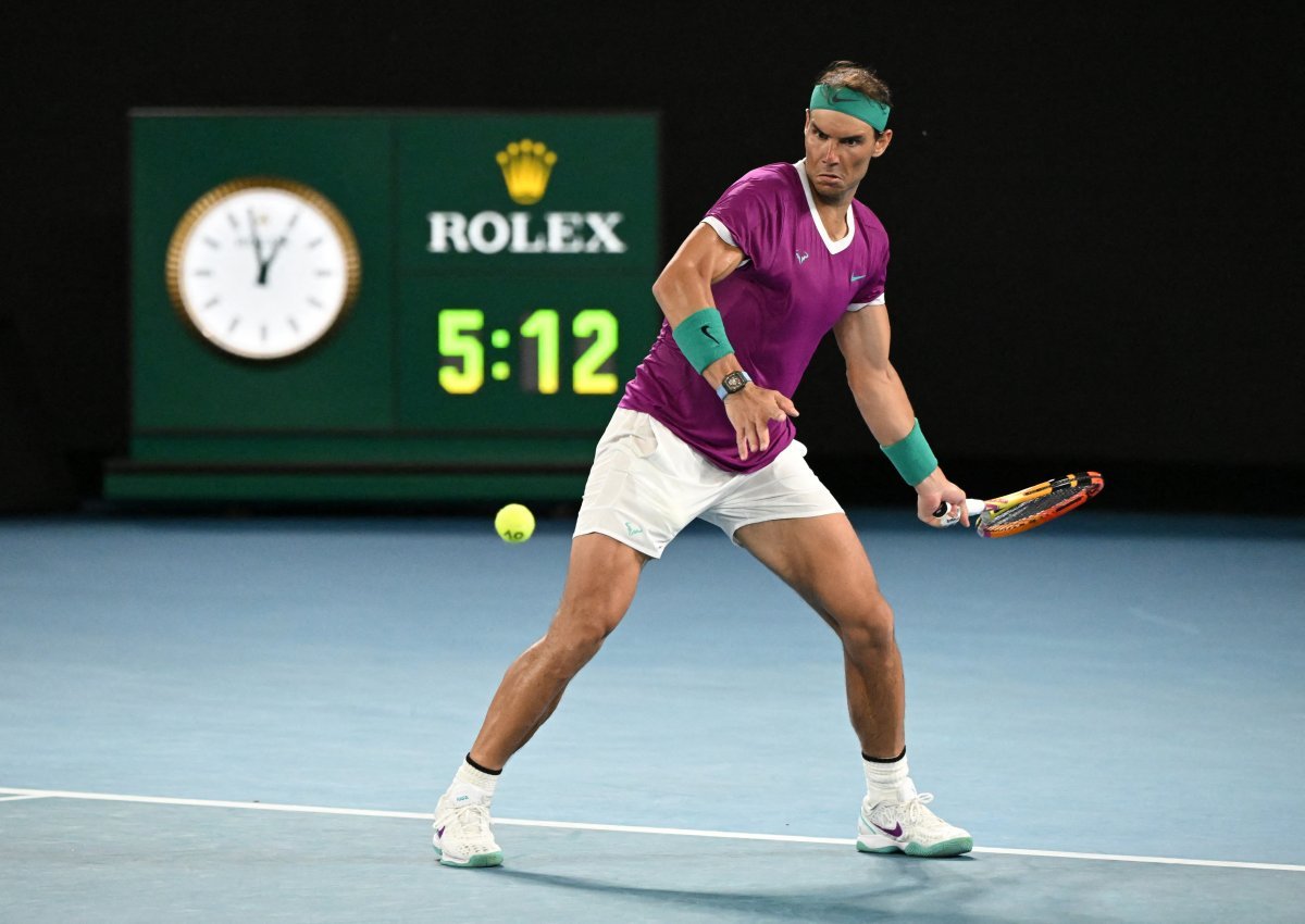 Avustralya Açık ta şampiyon Rafael Nadal #7