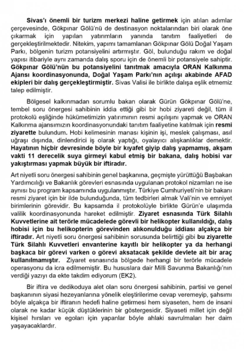 Sanayi ve Teknoloji Bakanı Mustafa Varank’tan, Deva Partisi nin TBMM’ye sorduğu soruya, belgeli açıklama #2