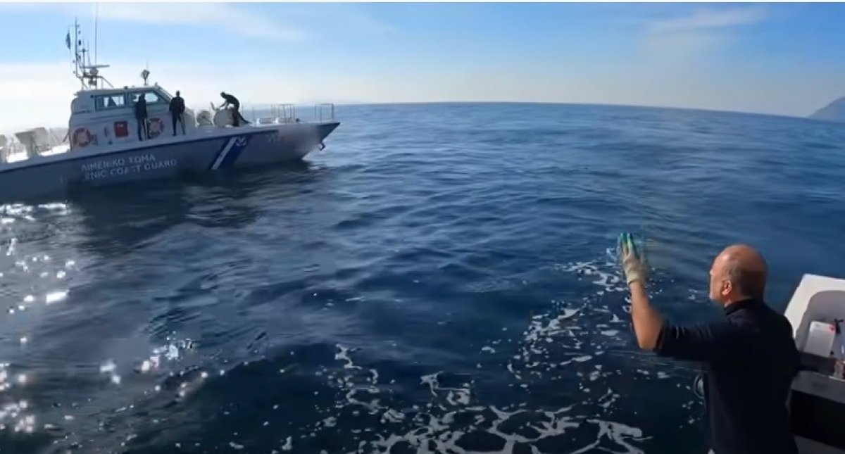 Türk balıkçı, Yunan sahil güvenliğini böyle azarladı #1