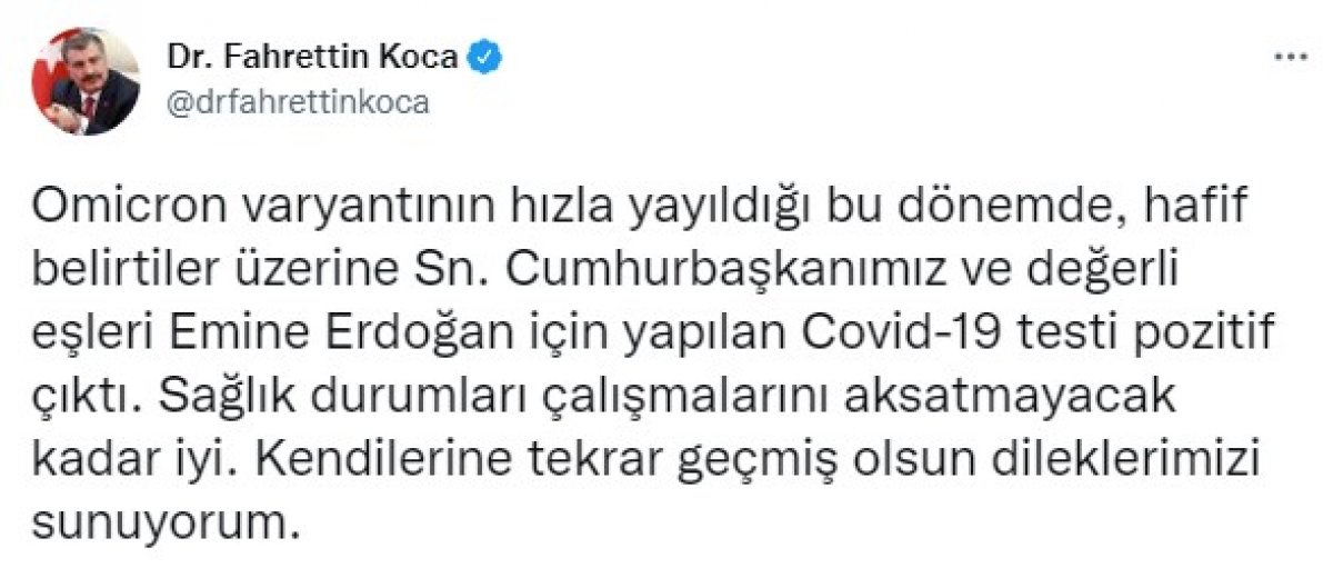 Fahrettin Koca: Cumhurbaşkanı Erdoğan ın sağlık durumu iyi #1