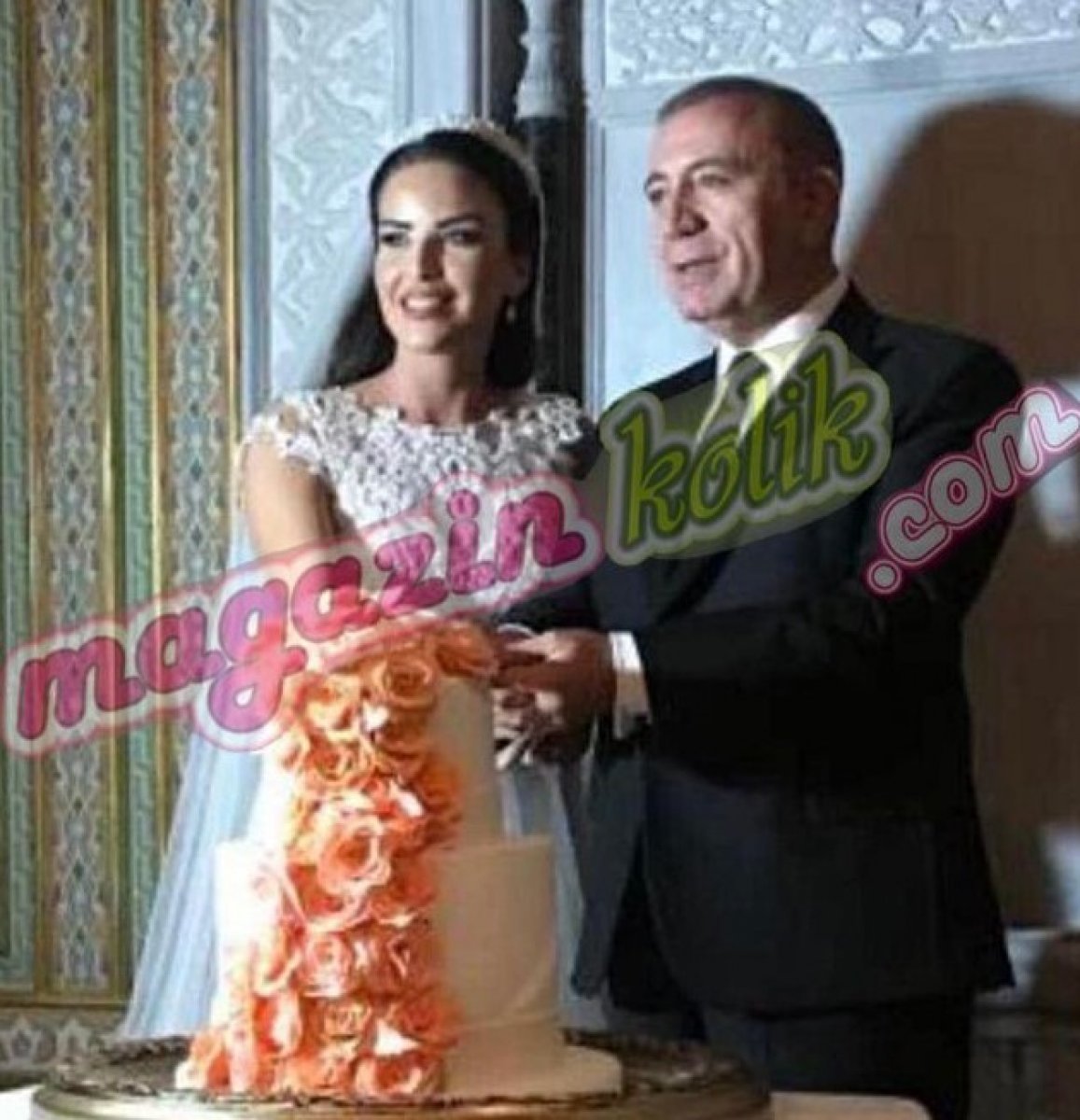 Gürsel Tekin ile haber spikeri Mehtap Özkan ın düğününden ilk kareler #3