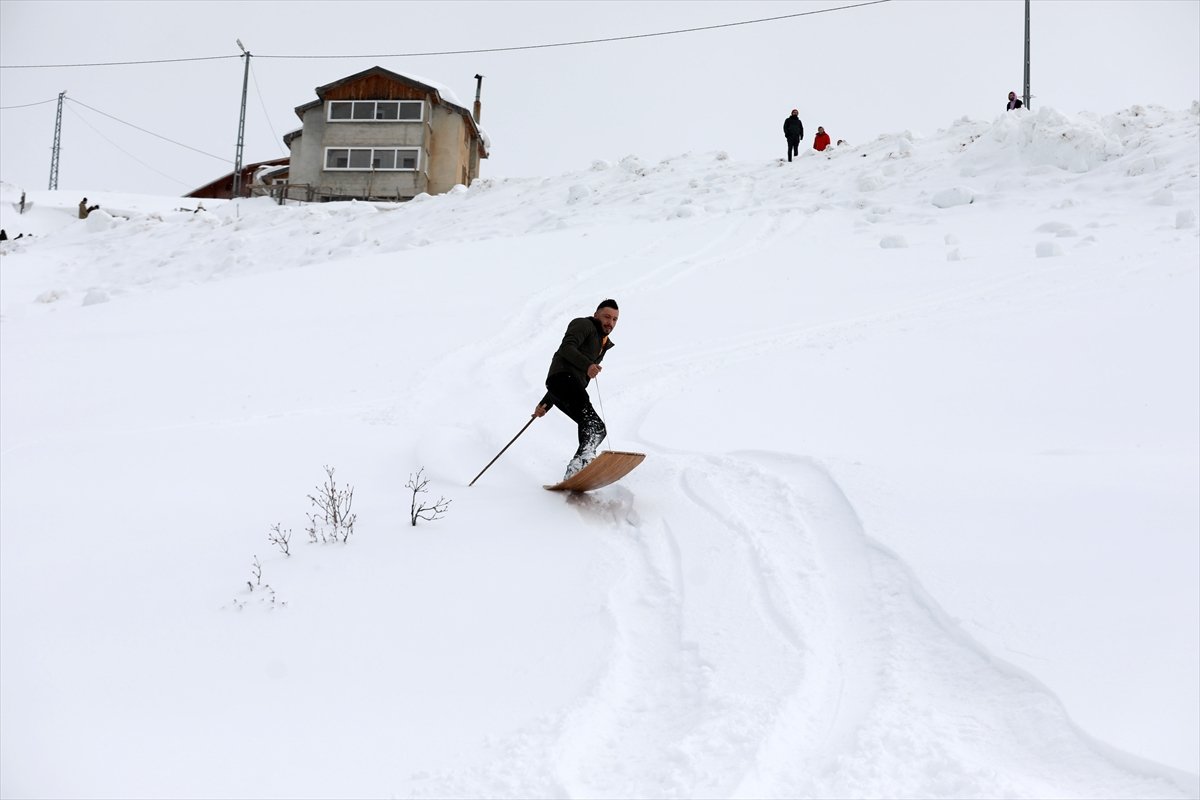 Rize de lazboard ile kayak şenliği yapıldı #9