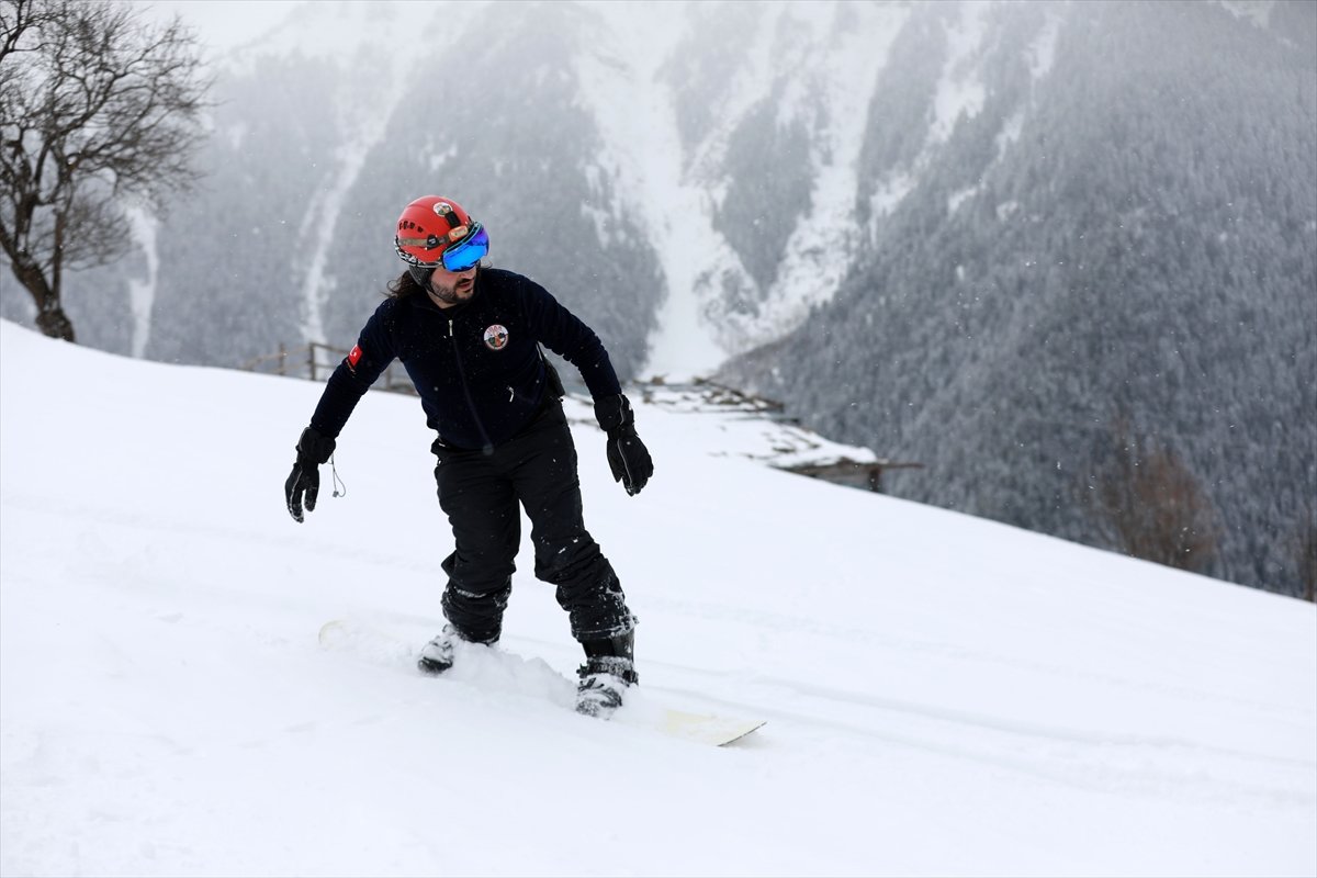 Rize de lazboard ile kayak şenliği yapıldı #4