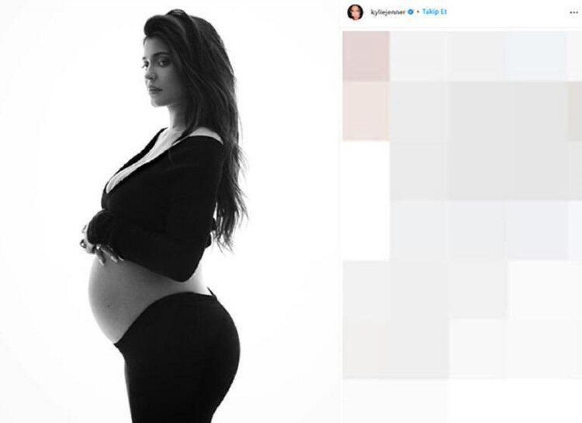 Kylie Jenner, oğlunu kucağına aldı #2