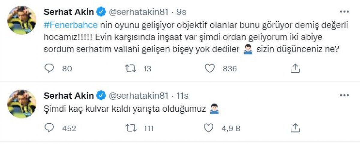 Serhat Akın dan İsmail Kartal a tepki #1