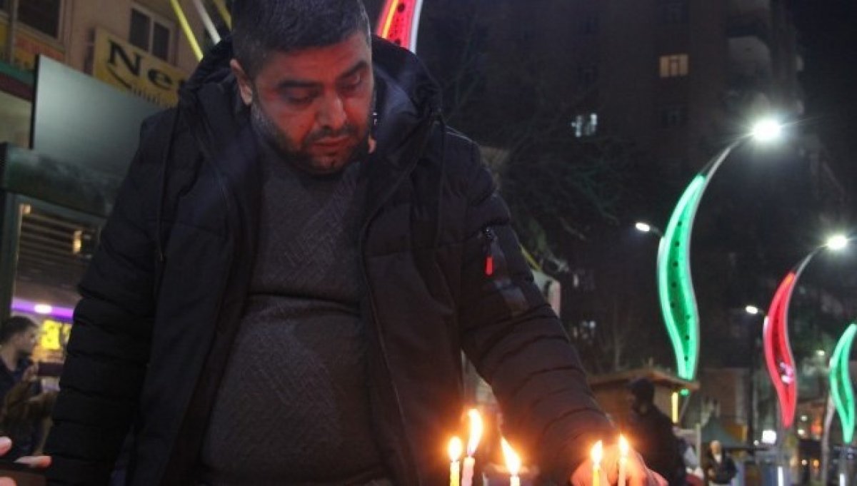 Diyarbakır da esnaflardan mum yakma eylemi #1