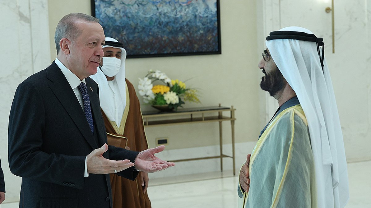 Cumhurbaşkanı Erdoğan, Dubai Emiri Al Maktum ile görüştü #1