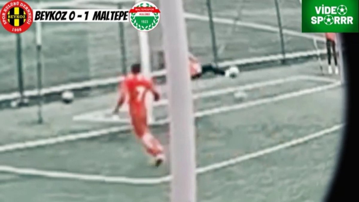 Amatör maçta ilginç olay: Top toplayıcı çocuk golü kurtardı #1