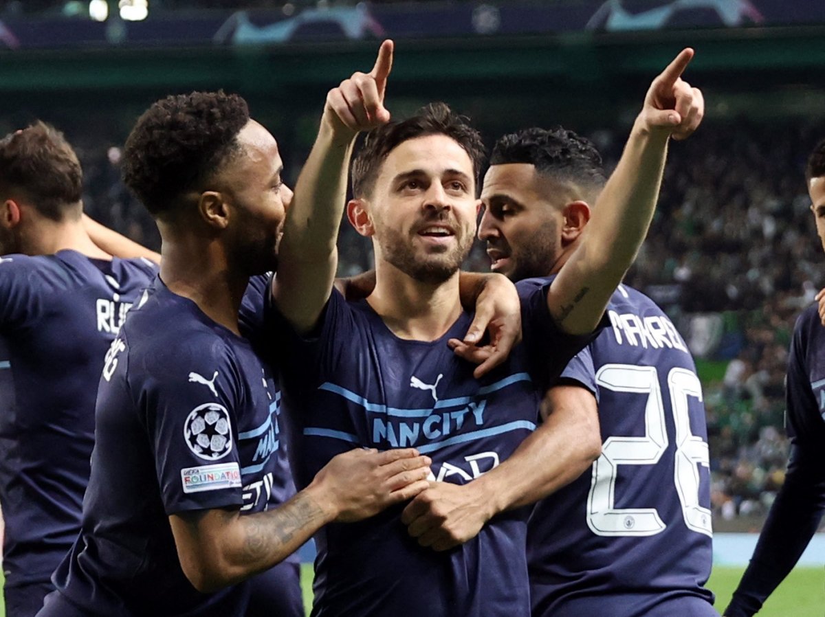Manchester City den Şampiyonlar Ligi nde Lizbon a 5 gol #1
