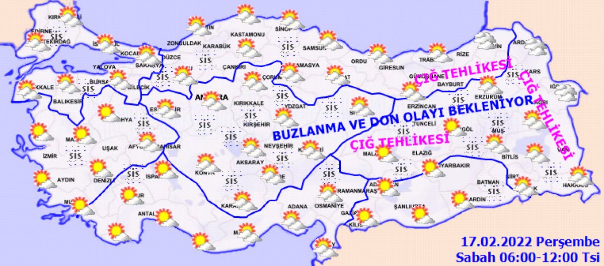 Meteoroloji den yeni hava durumu raporu! İşte il il güncel haritalar... #1