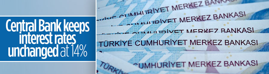 Turkish Central Bank keeps interest rates unchanged at 14%