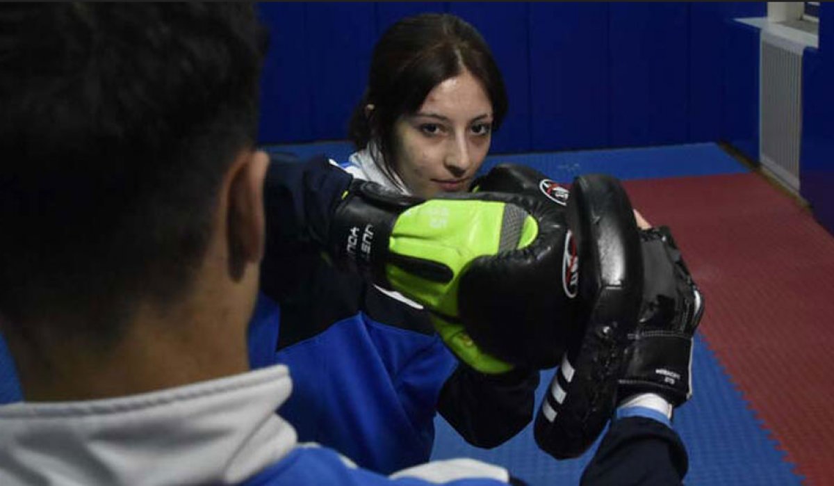 Konya da  yapamazsın  diyenlere inat kick boks şampiyonu oldu #2