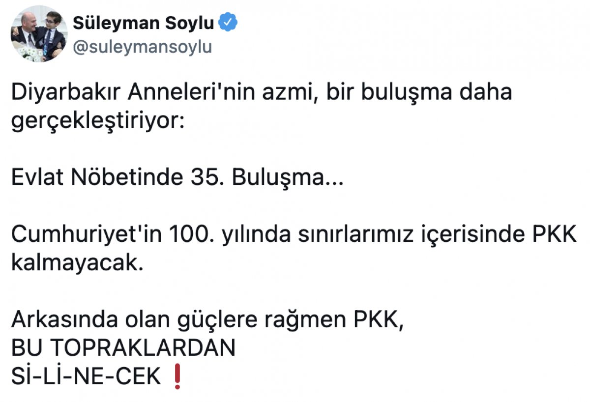 Süleyman Soylu: Evlat nöbetinde 35’inci buluşma #1