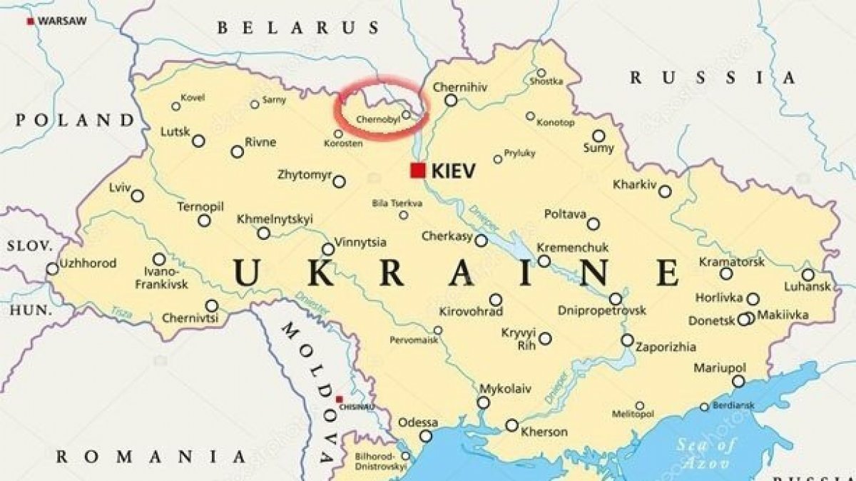 Rus kontrolünde! Çernobil nerede, hangi ülkede? Çernobil harita konumu #1