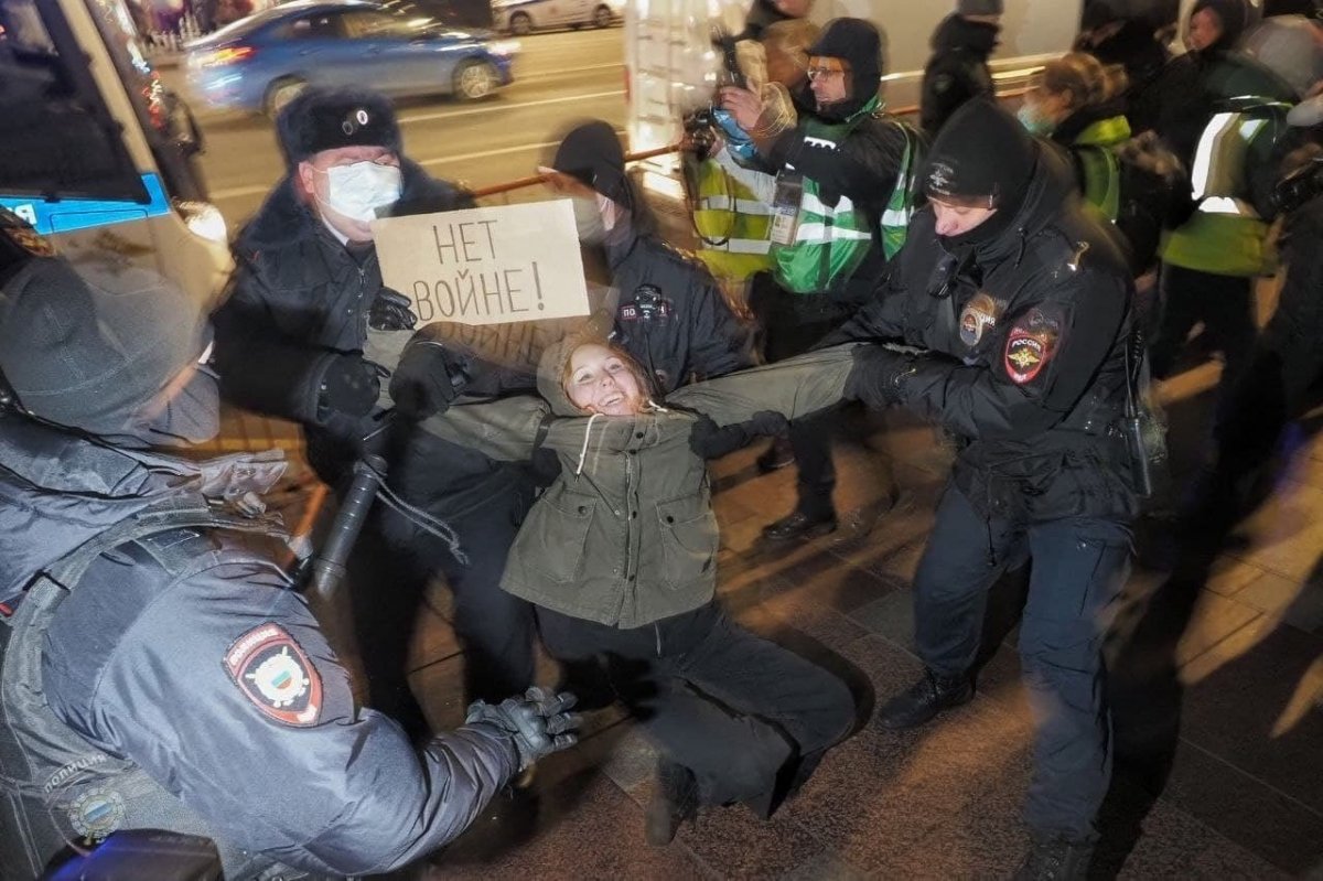 Rusya da savaş karşıtı protesto düzenlendi #5