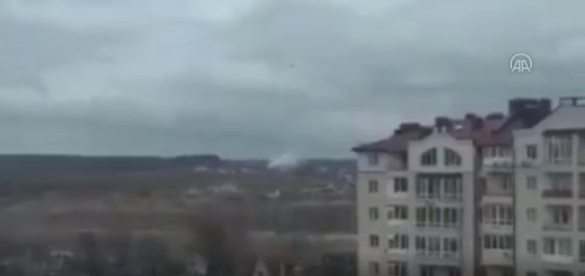 Rus helikopterinin vurulma anları kamerada #2