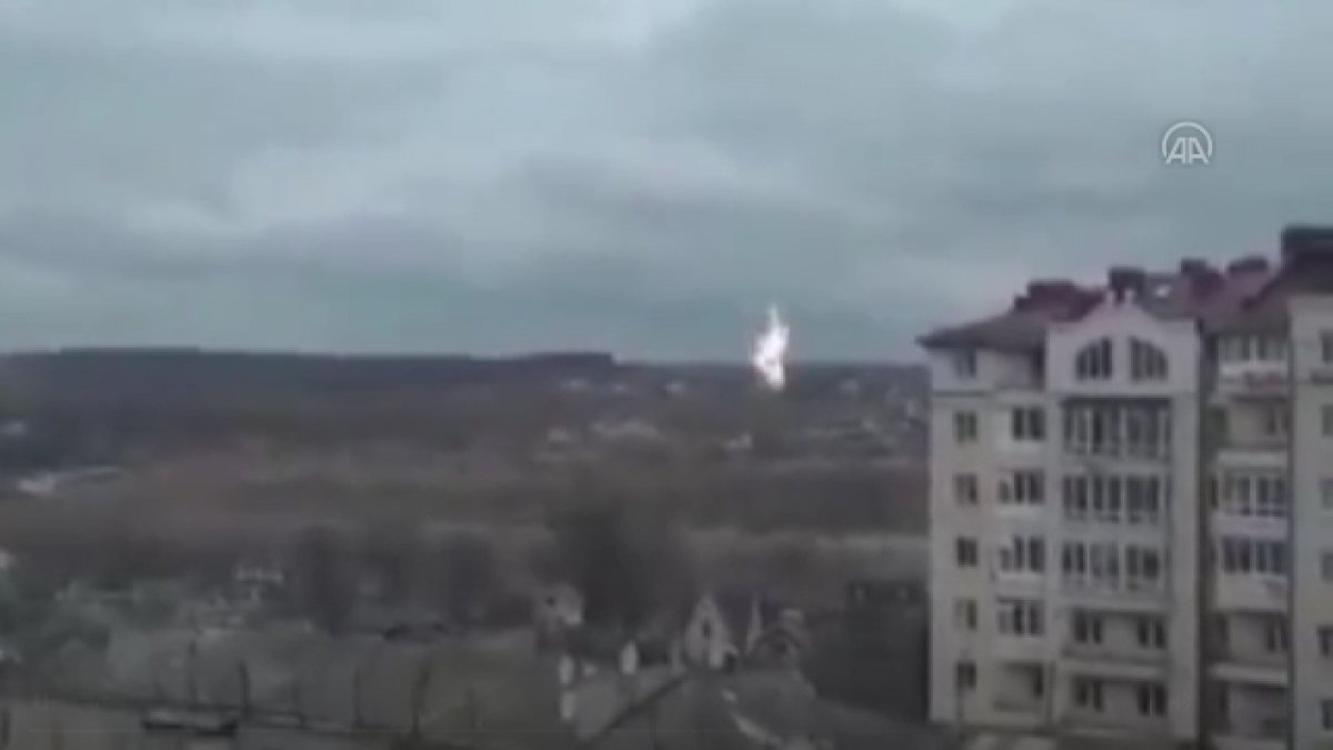 Rus helikopterinin vurulma anları kamerada #1