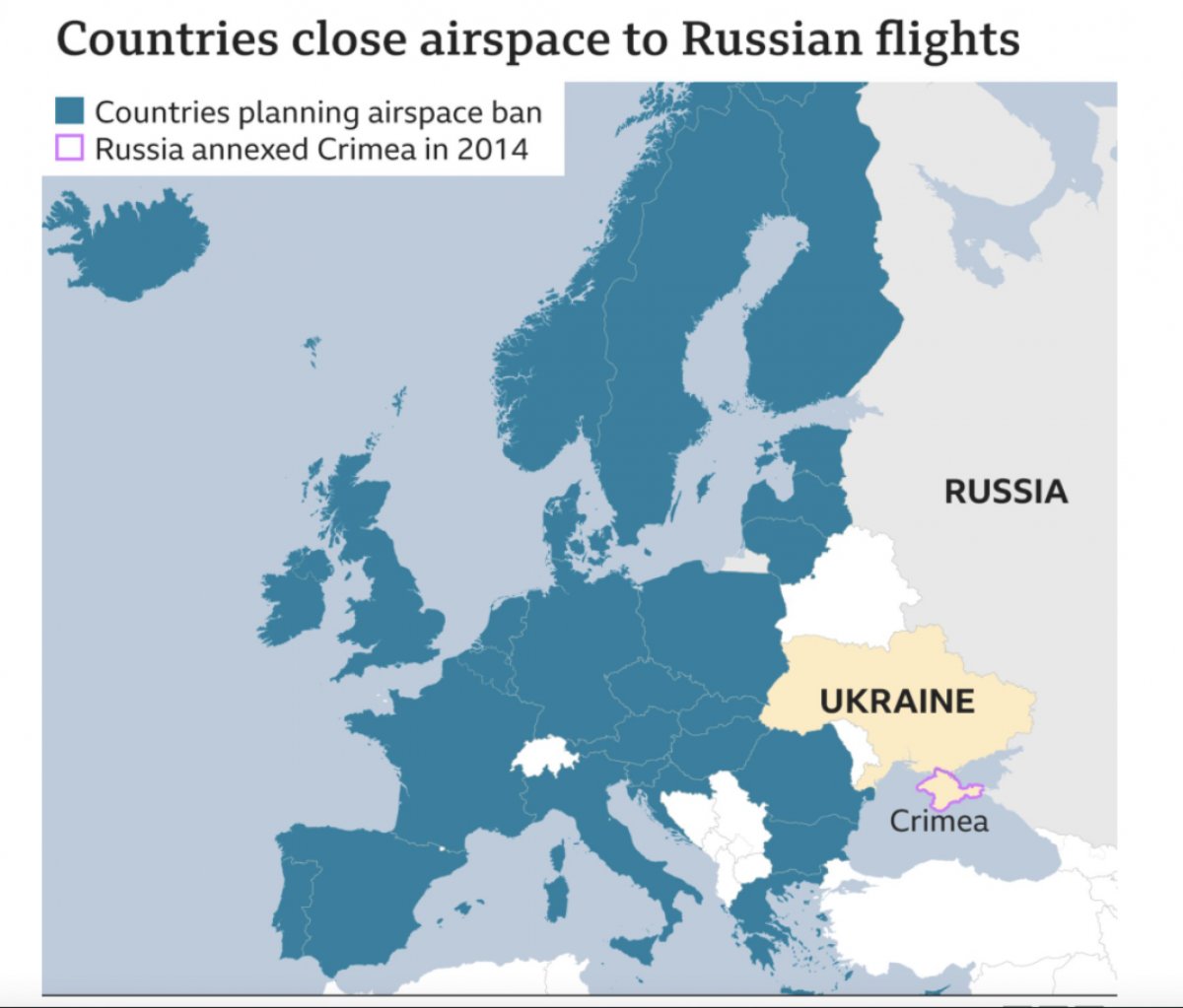 AB, hava sahasını Rusya ya kapattı #1