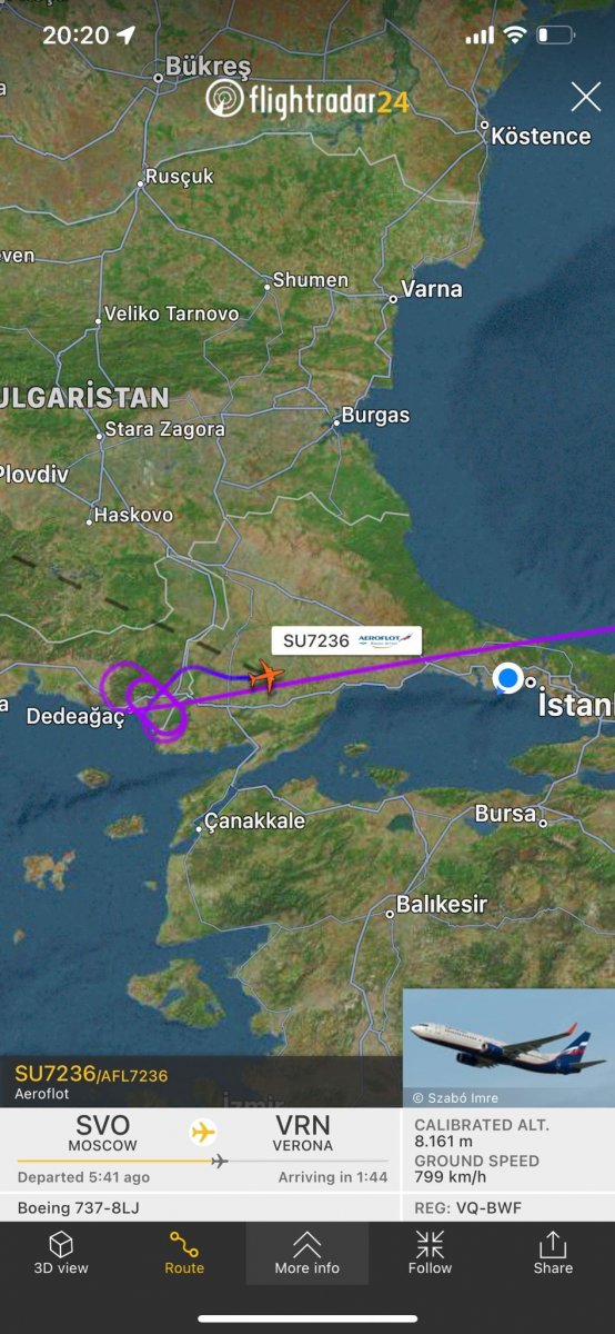 Russian passenger plane, which was not taken into Greek airspace, landed in Istanbul #3