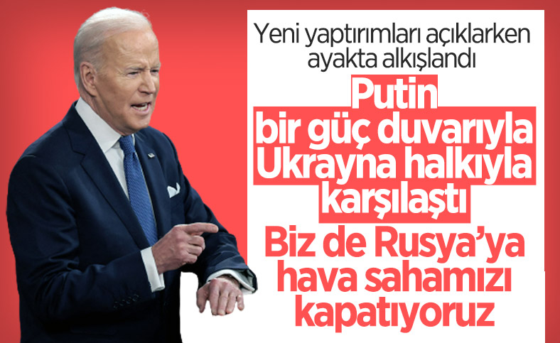 Biden: ABD hava sahasını Rusya'ya kapattık