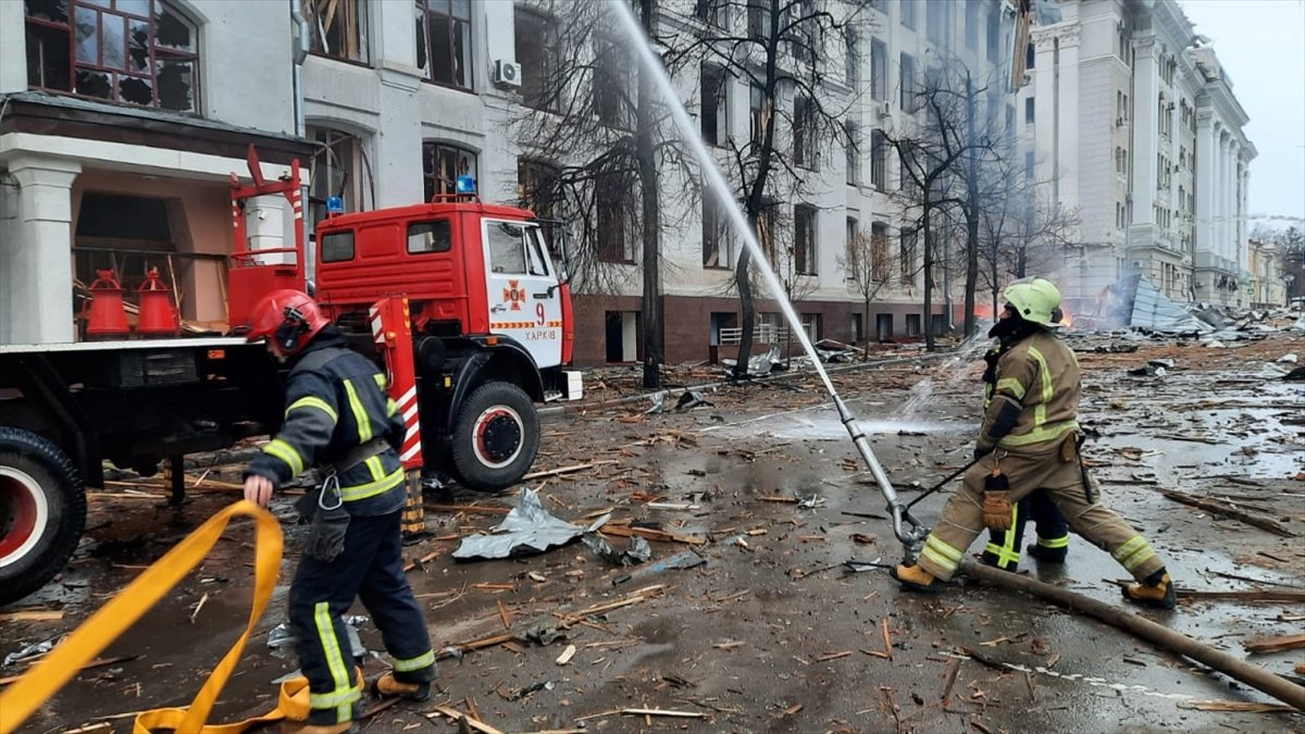 Police station hit in Kharkov #4