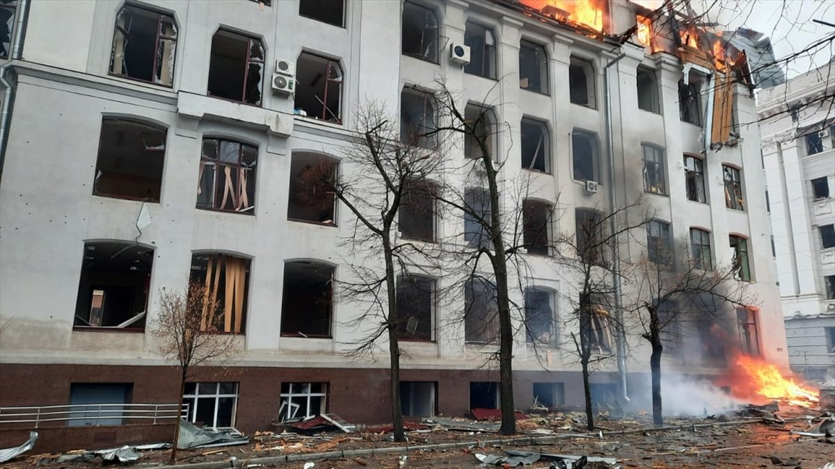 Police station hit in Kharkov #2