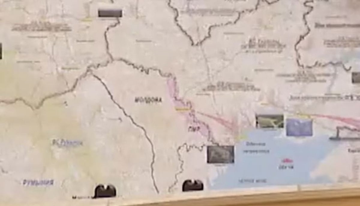 Lukaşenko nun sunum yaptığı işgal haritasında  Moldova  detayı  #2