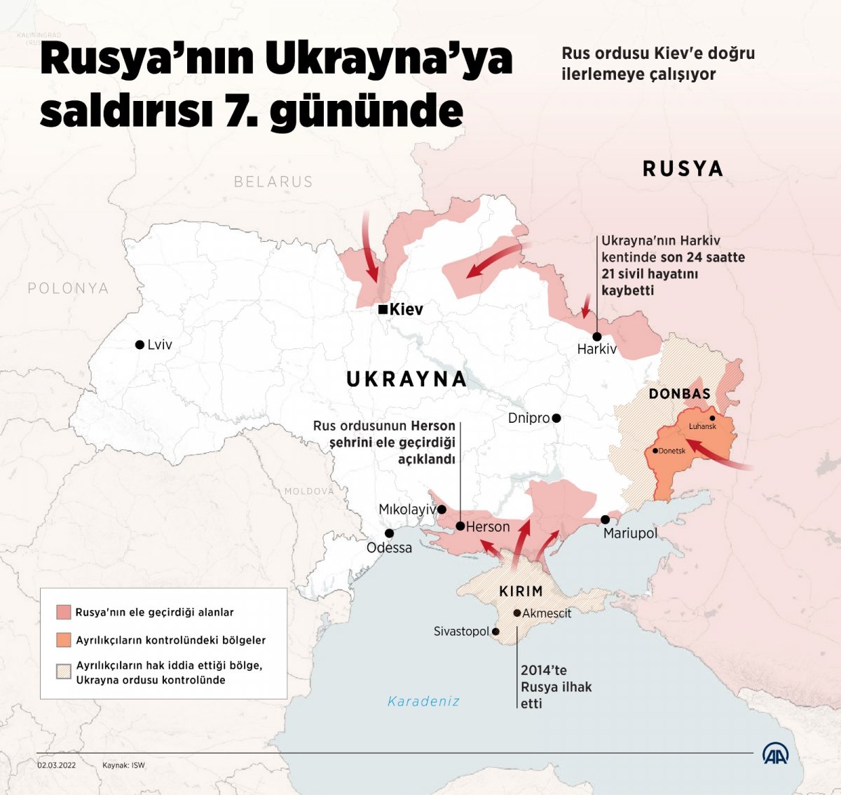 Rusya-Ukrayna savaşının 7 nci gününde Kiev in direnişi sürüyor #1