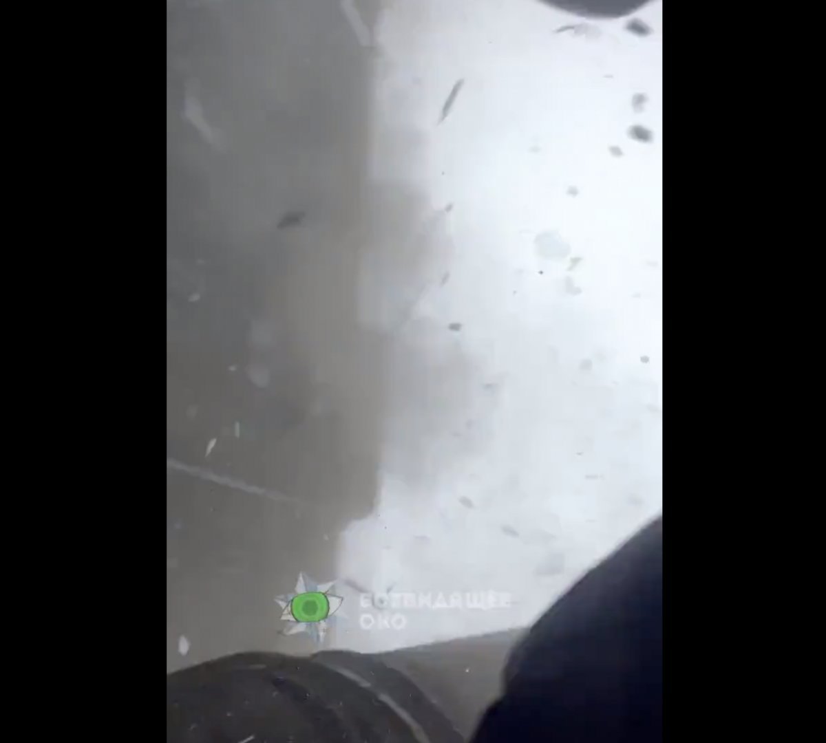 Moments when the missile hit the building in Ukraine #4