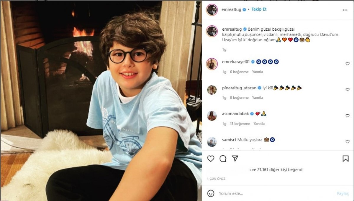 Çağla Şıkel ve Emre Altuğ un oğulları Uzay kocaman oldu, görenler inanamadı! Şu yakışıklılığa bir bakın... #2