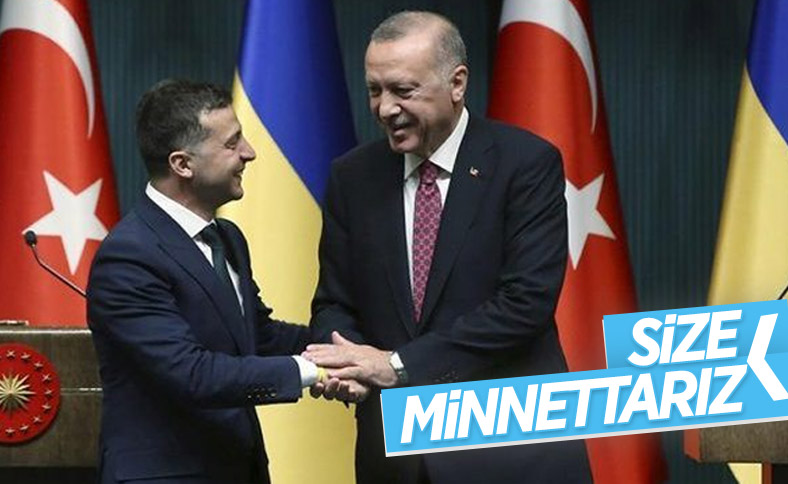 Vladimir Zelensky: İstikrarlı desteği için Türkiye'ye minnettarız