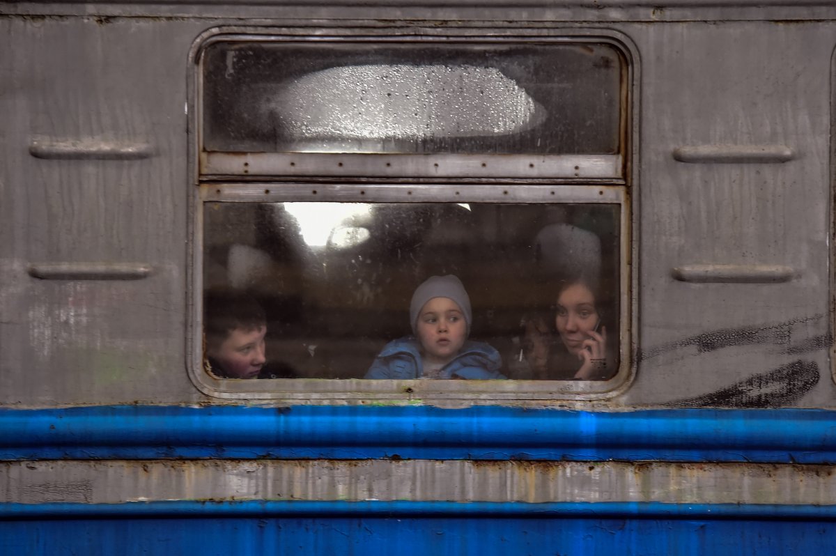 Hope and sadness together at the Lviv train station #3