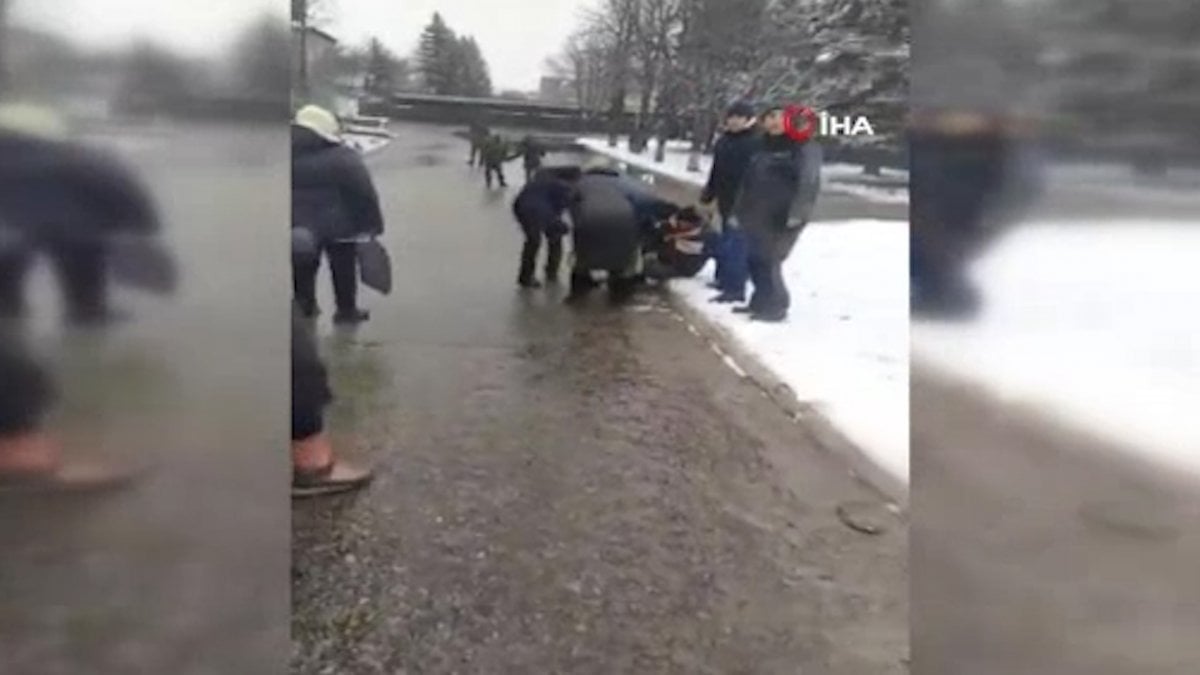 Shooting at civilians protesting themselves from Russian soldiers in the Luhanks Region #2