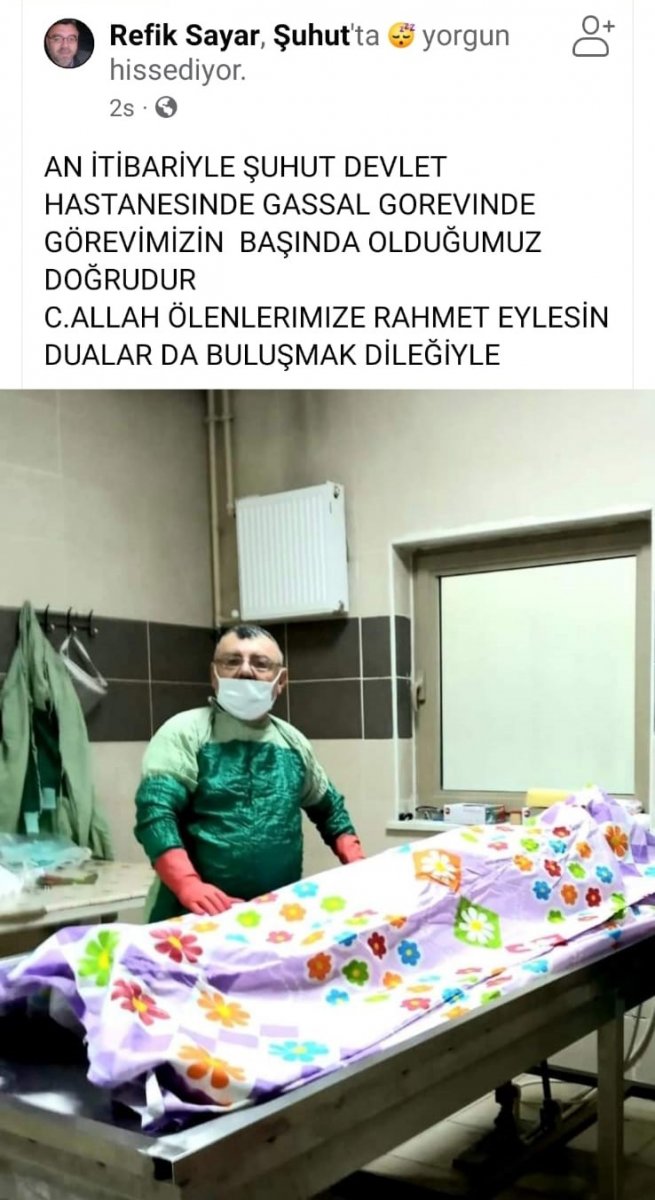 Afyonkarahisar da gassalın görevimizin başındayız paylaşımı #1