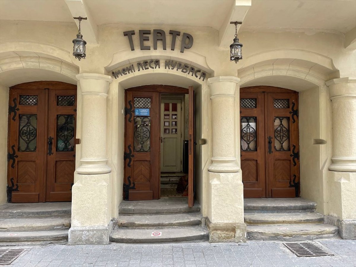 Lviv deki Les Kurbas Tiyatrosu sığınağa dönüştürüldü #1
