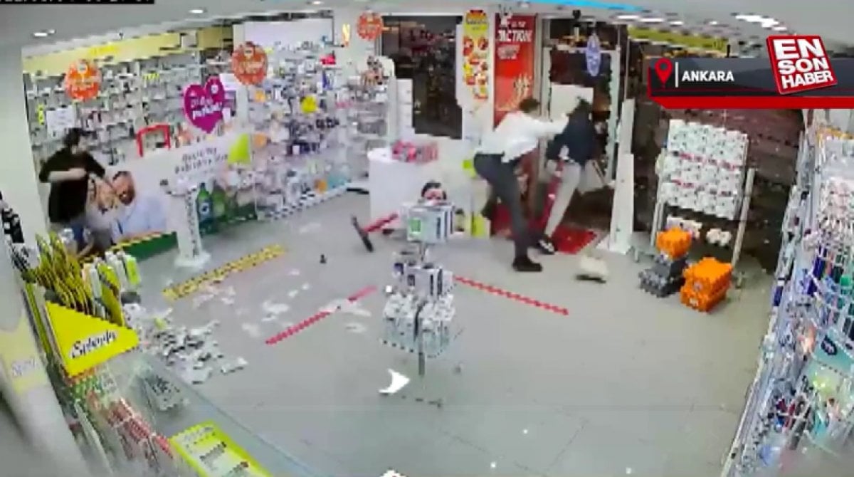 Knife robbery attempt at the pharmacy on duty in Ankara #3