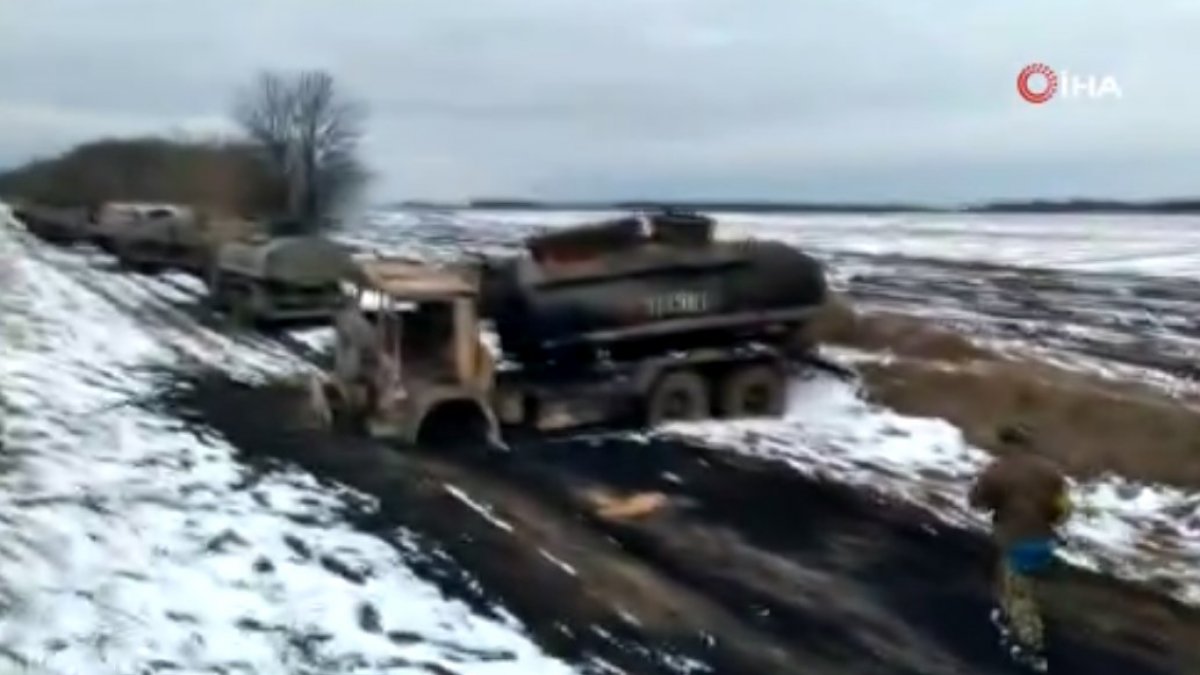 Ukraine destroyed the refueling convoy of the Russian army