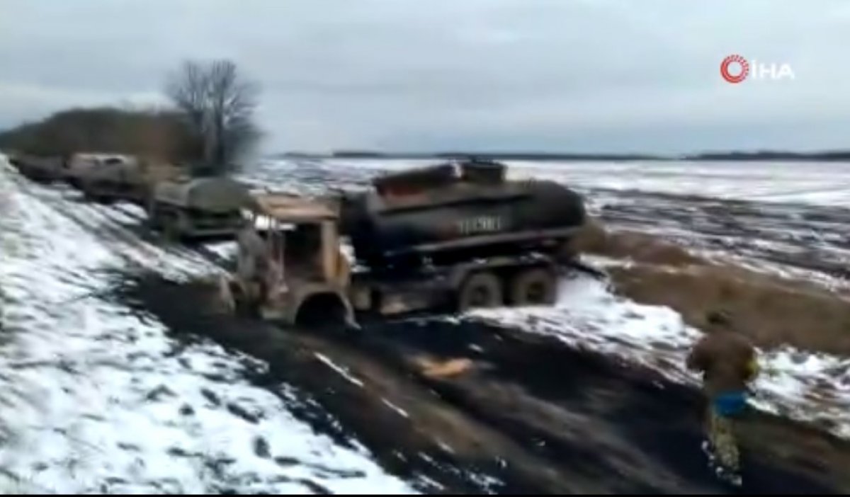 Ukraine destroyed the refueling convoy of the Russian army #2