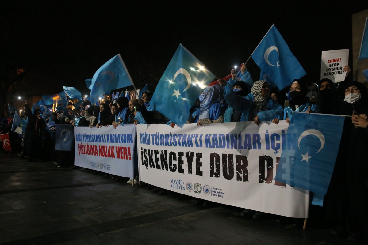 Kadınlar, 8 Mart ta Doğu Türkistan için yürüdü #12