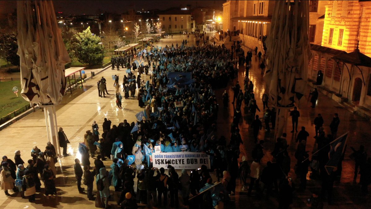 Women marched for East Turkestan on March 8 #8