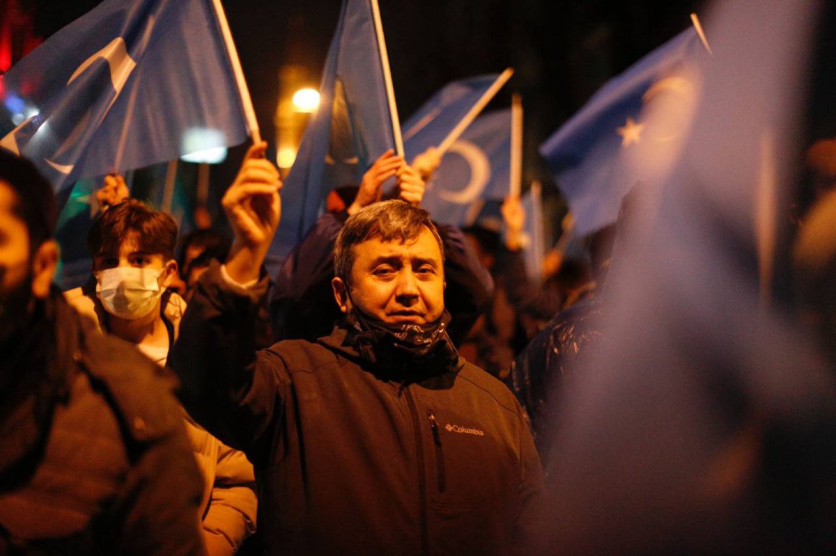 Women marched for East Turkestan on March 8 #14