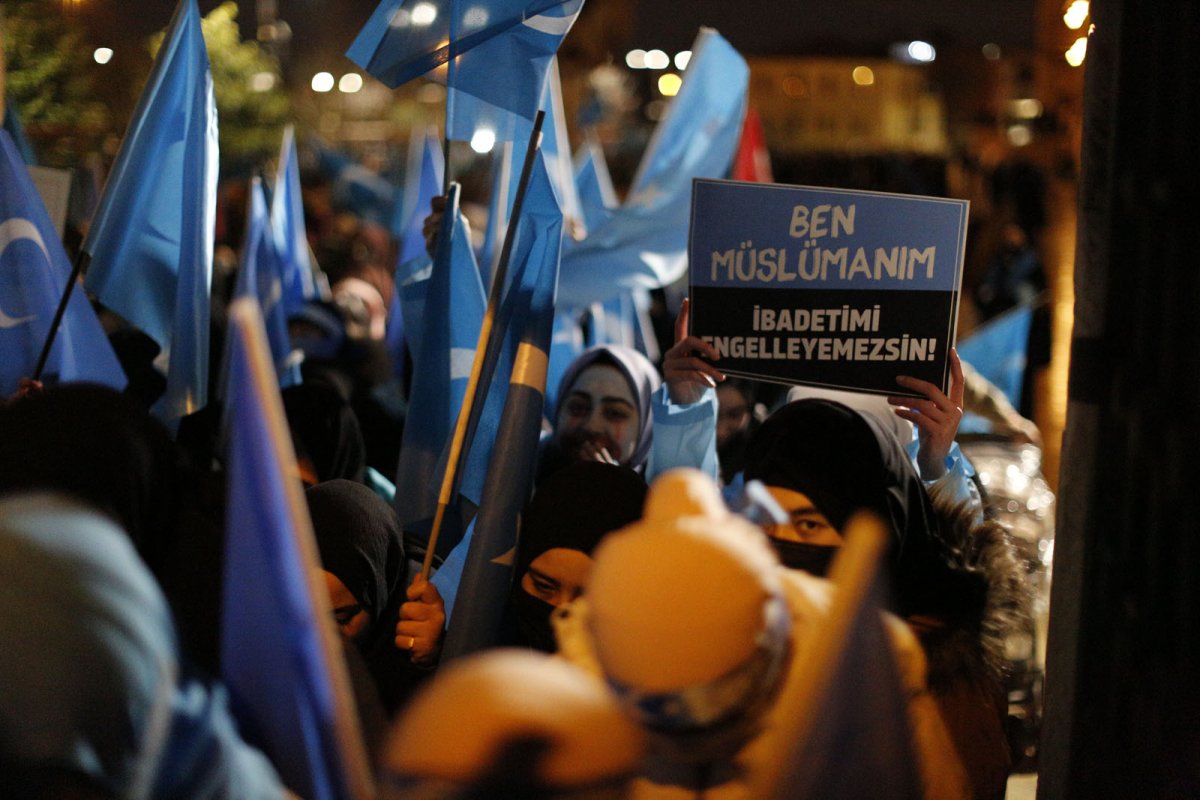 Women marched for East Turkestan on March 8 #13