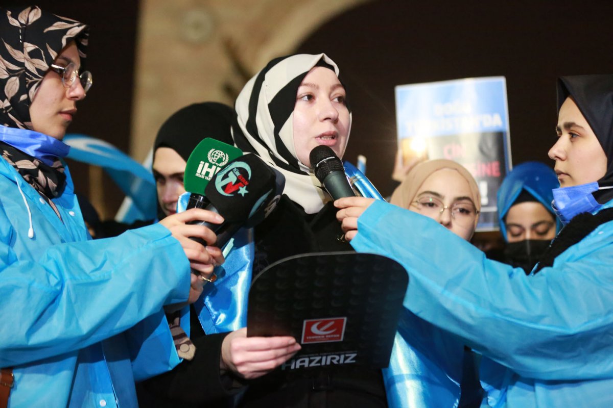 Women marched for East Turkestan on March 8 #4