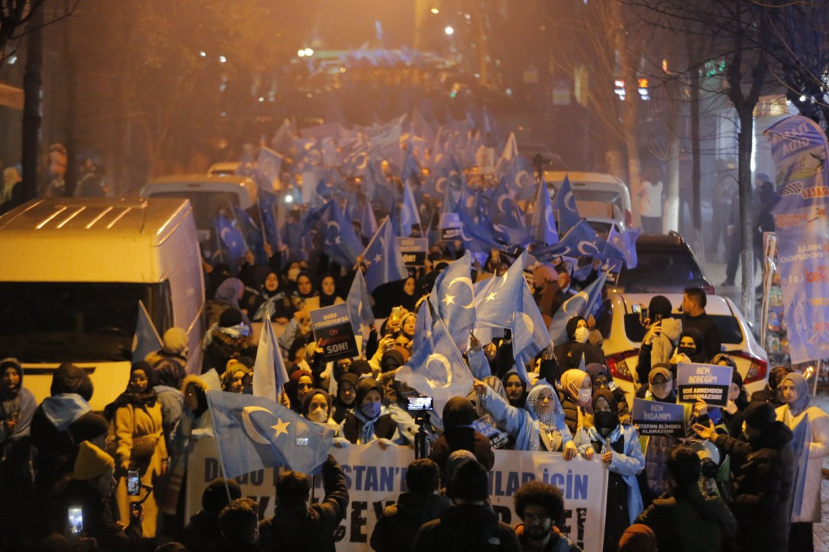 Women marched for East Turkestan on March 8 #2