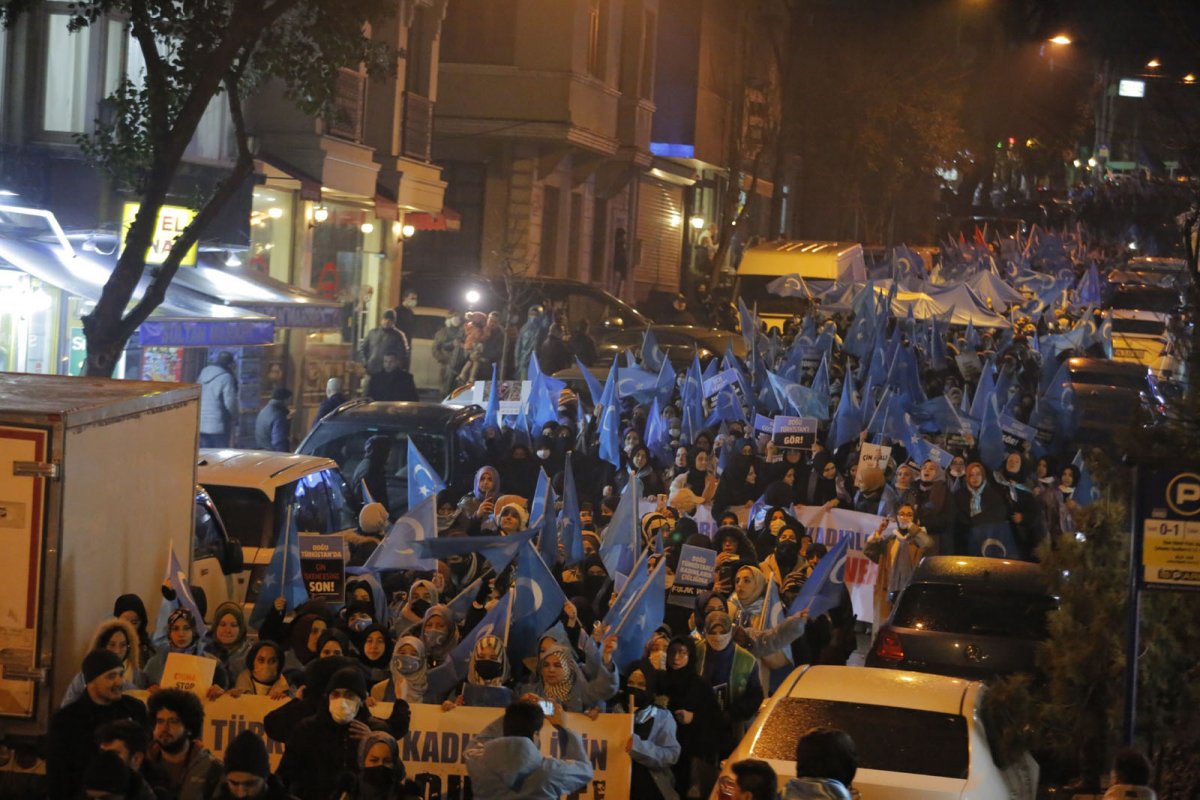 Women marched for East Turkestan on March 8 #3