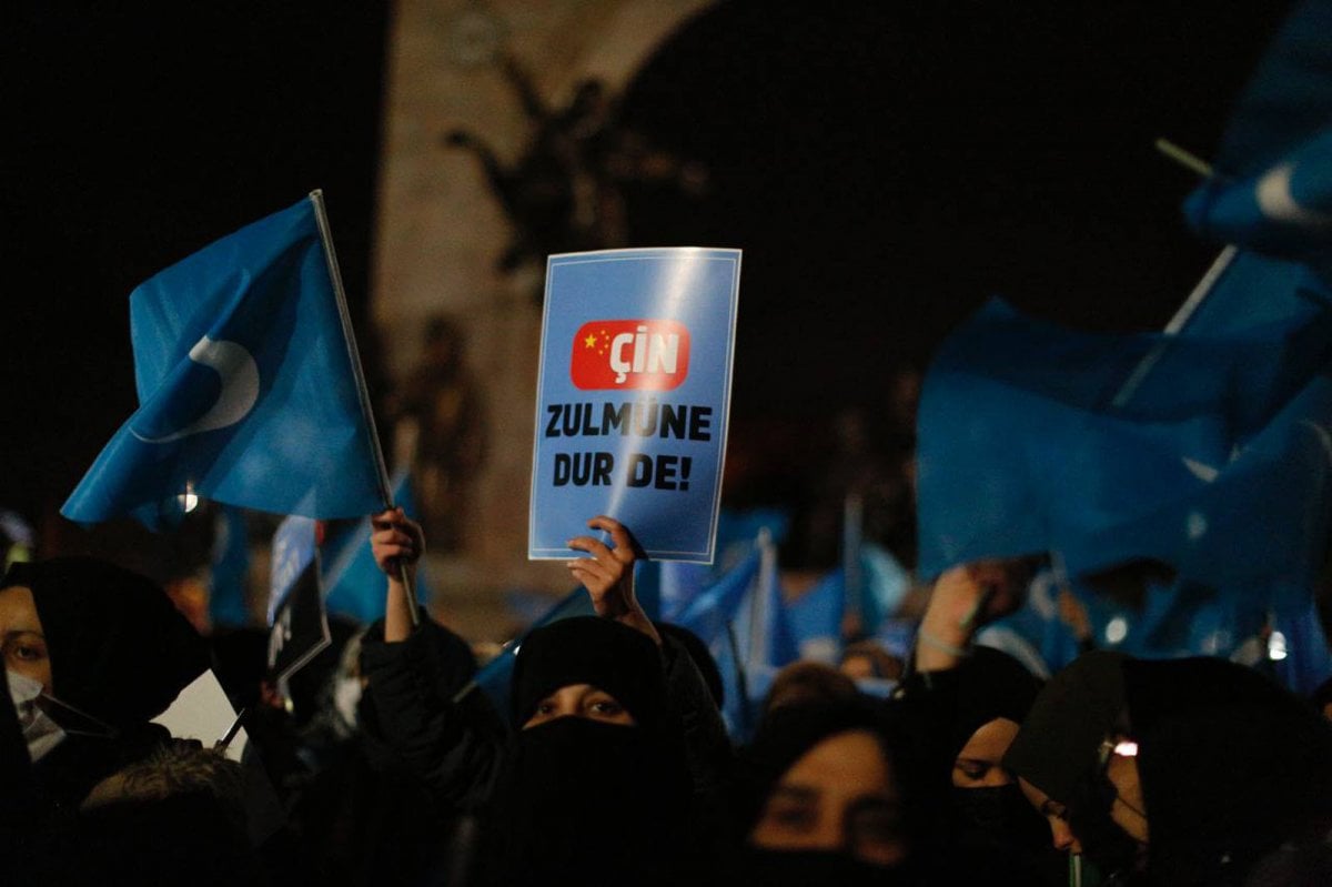 Women marched for East Turkestan on March 8 #6