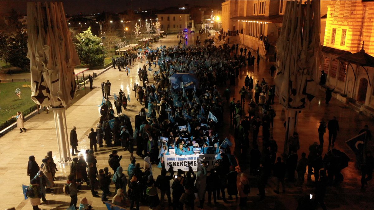 Women marched for East Turkestan on March 8 #10